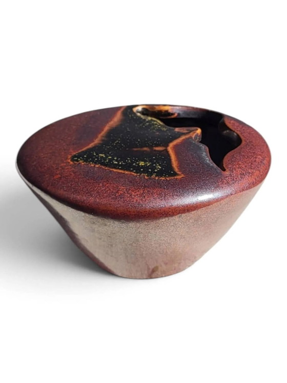Glasierte Steingut Vase von Jean Cacheleux — Puisaye – Vasen, Porcelain (photo 8 of 10)
