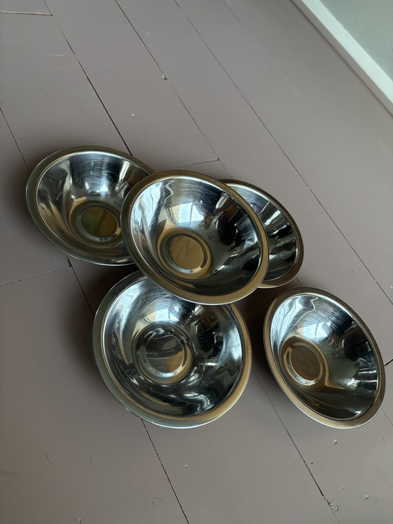 Image 1 of 5 ciotole in acciaio inox