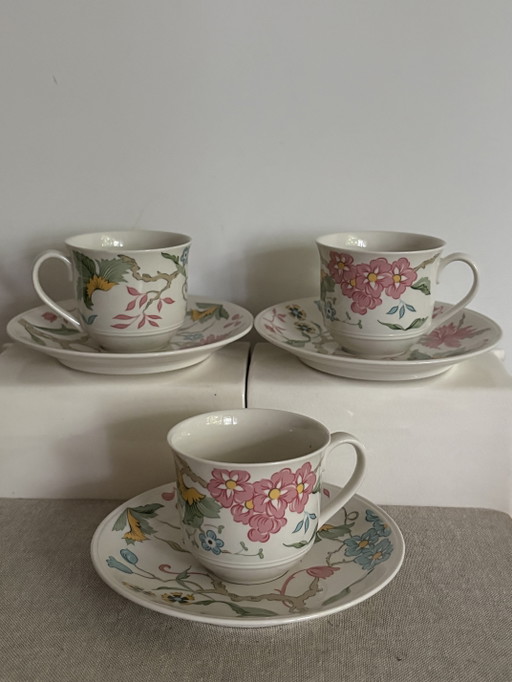 Villeroy & Boch Chinz Tassen und Untertassen 3x