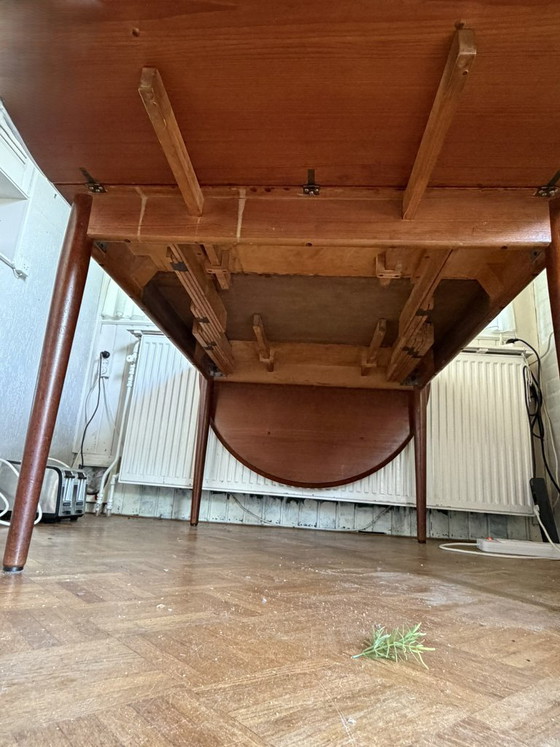 Teak Dining Table - Extendable - Vintage Danish Design Sixties – Sibast, Wood (photo 6 of 7)