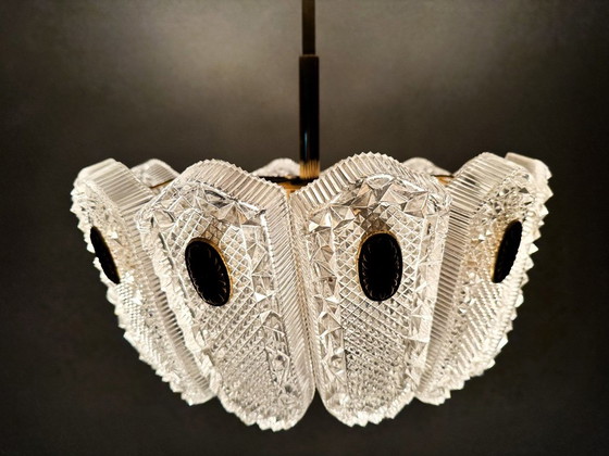 Vintage Kaiser Leuchten Hanglamp – Hanglampen, Glass, Brass (photo 15 of 16)