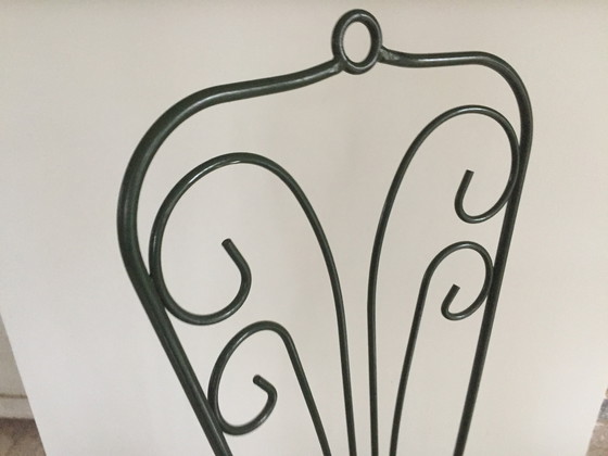 Image 1 of Stalen en stoffen tuinstoel