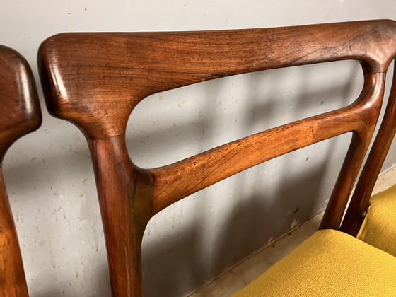 Image 1 of Rosewood chairs newly upholstered Mid Century Vintage