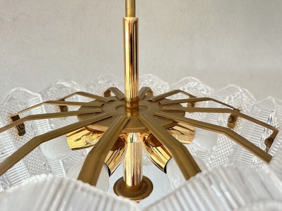 Vintage Kaiser Leuchten Hanglamp – Hanglampen, Glass, Brass (photo 6 of 16)