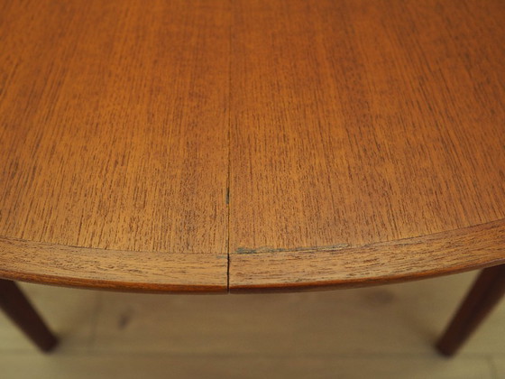 Image 1 of Round teak table, Danish design, 1960s, manufacturer: Gudme Møbelfabrik, designer: Ole Hald