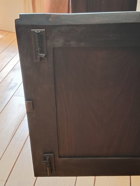 Image 1 of Solid wood sideboard in colonial style made of exotic hardwood