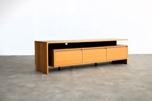 vintage tv-meubel | lowboard | eiken | Zweeds 