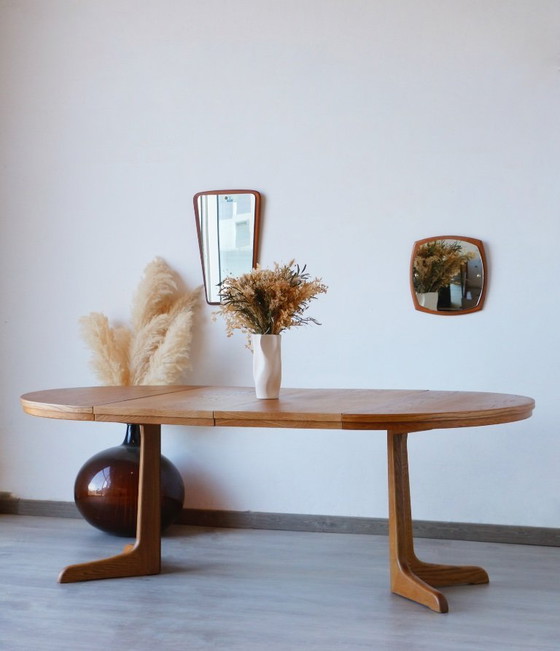Image 1 of Extendable Vintage Oak Dining Table | Scandinavian Design