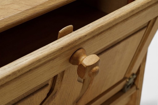 Eiken dressoir/bar van Guillerme & Chambron voor uw huis
