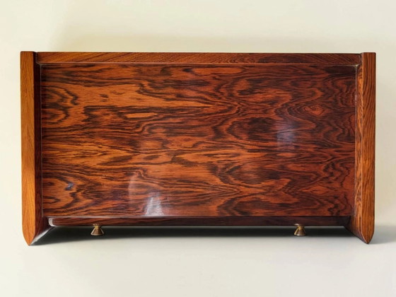 Comodino in palissandro anni '60 – Comodini, Wood, Brass, Art Deco (photo 11 of 14)