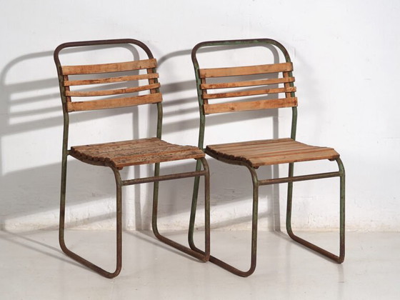 Antike Gartenstühle (ca. 1920). 4er-Set #1 – Wood, Iron (photo 28 of 40)