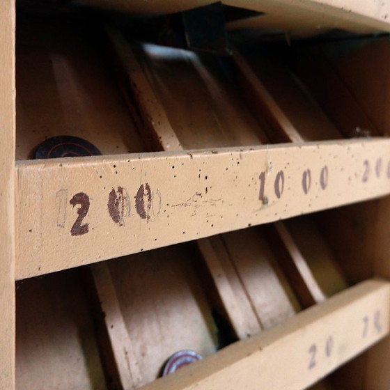 Image 1 of "The Frog Game", an old game made of wood and painted iron, early 20th century