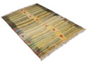 Alfombra persa original Gabbeh Ghashghai alfombra oriental 154 cm x 111 cm natural antiguo