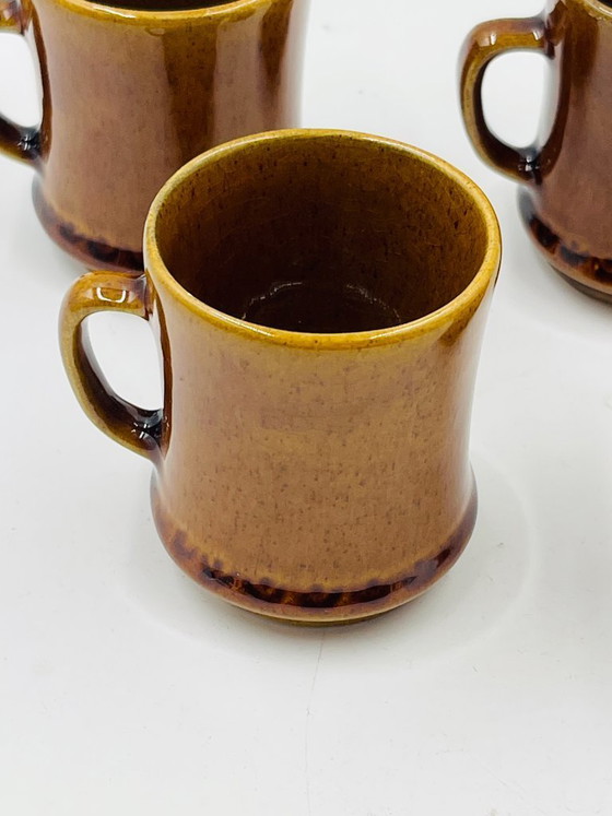 Image 1 of Set 4 Tazzine Espresso Deco Hälsingborg Bari 15/1 Marrone