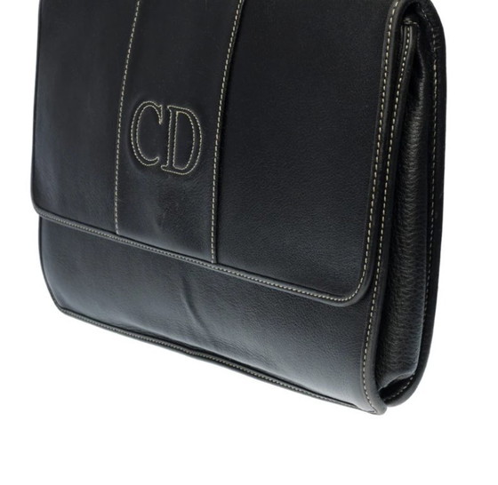 Image 1 of Borsa DIOR in cuoio nero - 240331469