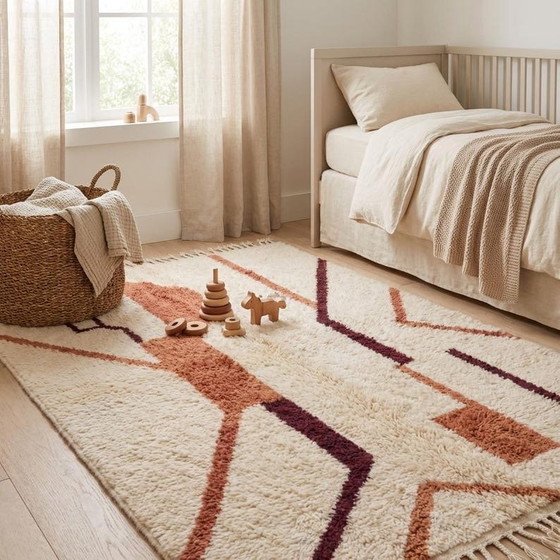 Alfombra bereber tradicional hecha a mano, tamaño 150/250 cm. – Wool (photo 4 of 9)