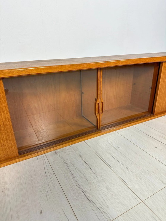 Image 1 of Vintage Bartels zwevend teakhouten wandmeubel / wanddressoir, Duitsland, jaren 60, mid-century modern