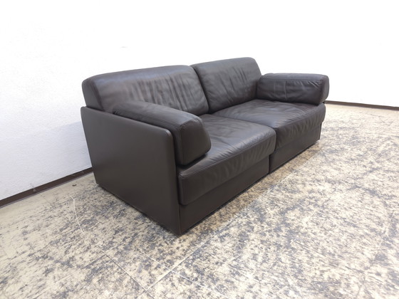 Image 1 of De Sede ds 76 ds 78 designer sofa leather sofa couch daybed two-seater modular sofa brown