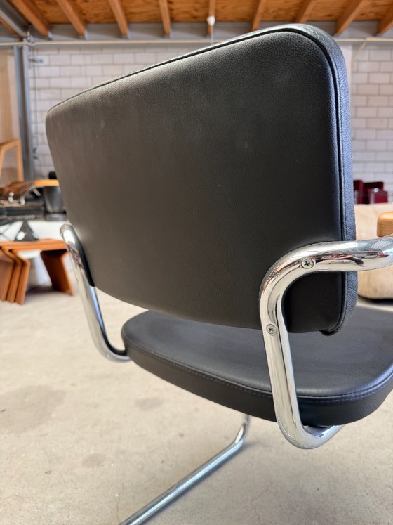 Silla Thonet S64 PV (juego de 4) – Sillas de comedor, Chrome, Leather (photo 9 of 9)