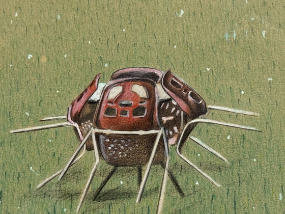 Image 1 of Réclamation (Début) par M. Bollen, technique mixte (aérographe et dessin), Europe occidentale, fin du XXe siècle.