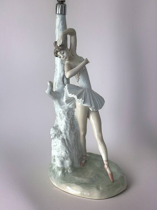 Lladro Porzellan Lampe "Ballerina" (1969, Spanien - selten)