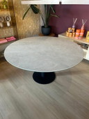 Dyyk - Table de salle à manger ronde 150 cm - Plateau en céramique