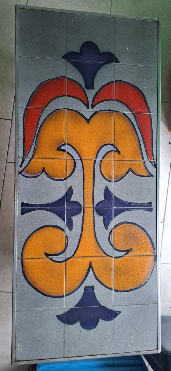 Tavolino da caffè in ceramica Vallauris anni '70 – Tavolini da caffè, Metal (photo 3 of 12)