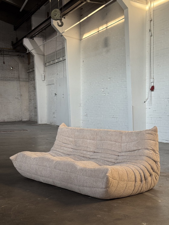 Image 1 of Ligne Roset Togo 3 Plazas Boucle Beige