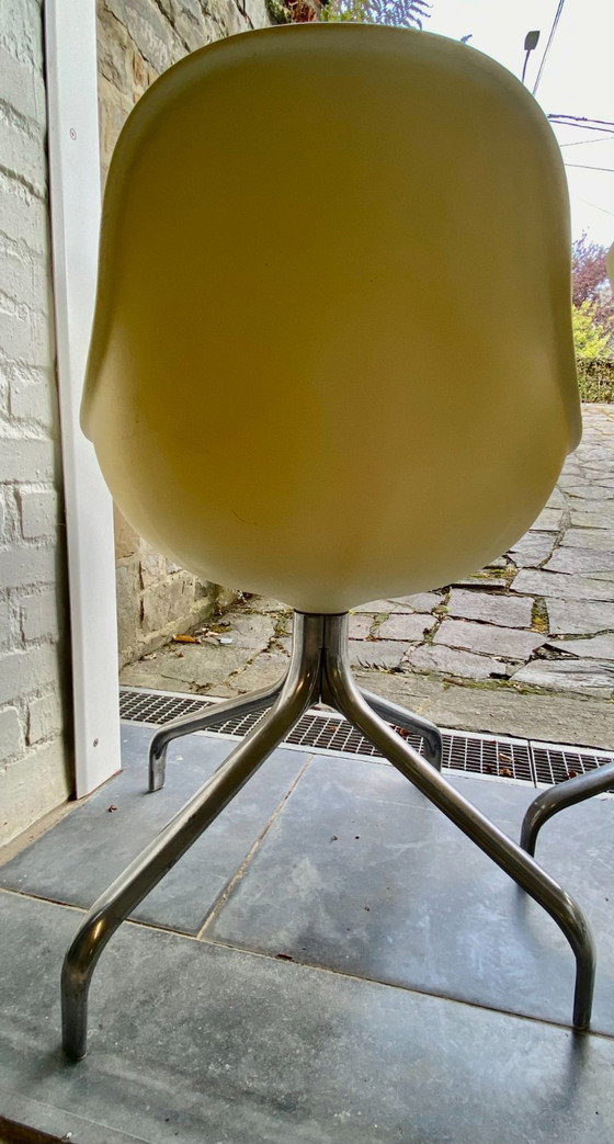 Set of 4 Vintage "Jakob" Swivel Chairs - Designed by Chris Martin for IKEA (c.2000) - Yellowing of the seat (photo 4 of 14)