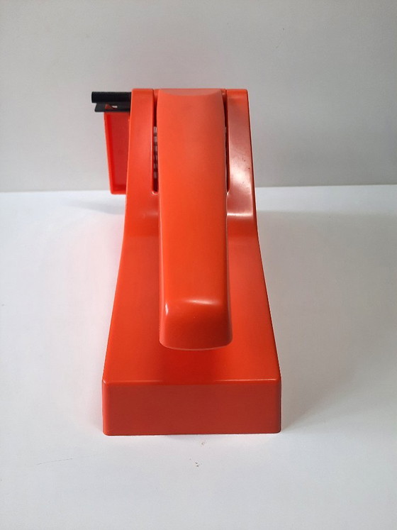 Image 1 of Coupe-frites SUSI orange iconique des années 70, style futuriste – Fabrication suisse, design vintage