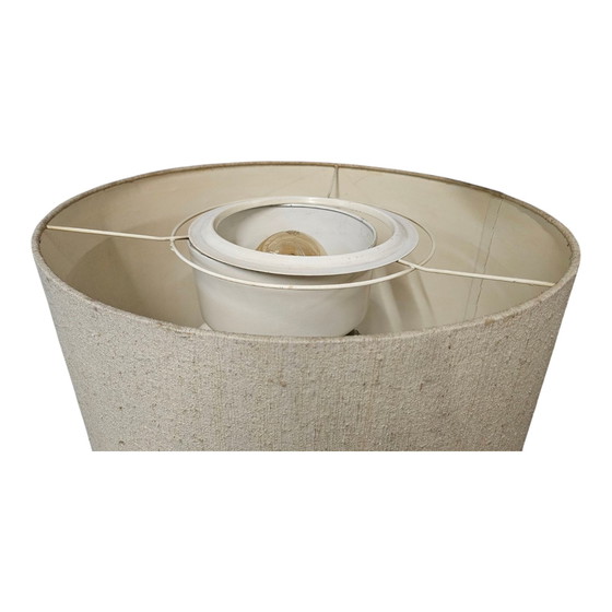 Image 1 of Vintage Erco chrome floor lamp Floor lamp Fabric shade Beige 1970s