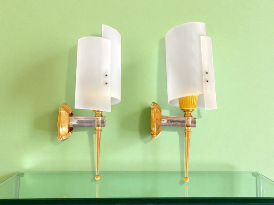 Image 1 of Coppia di applique da parete in stile Mid Century Modern