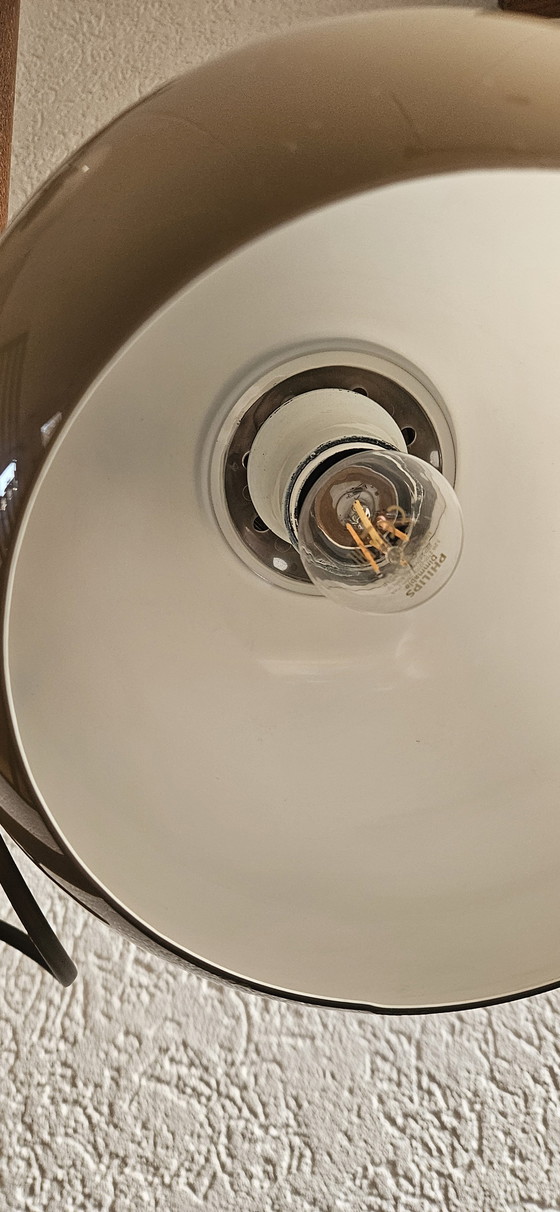 Image 1 of Lampadaire vintage en bois Herda en forme de champignon