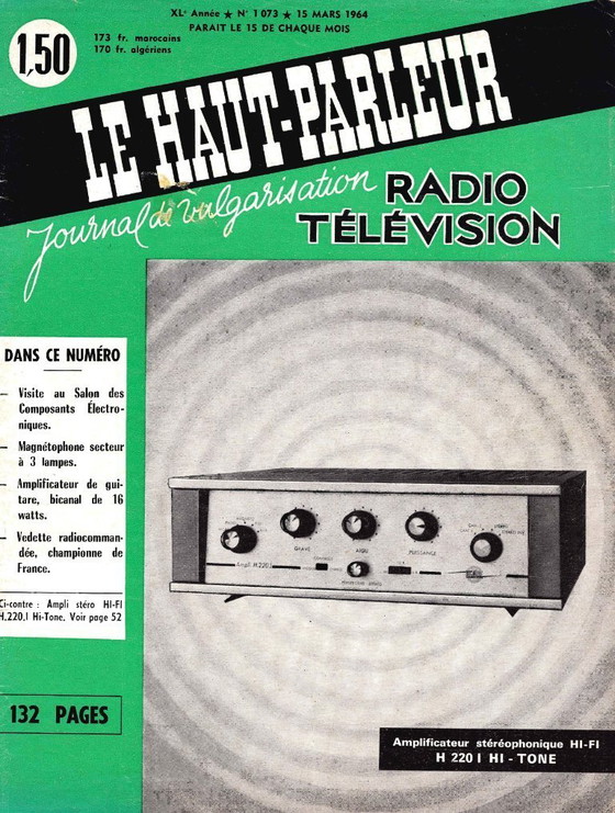 Image 1 of Legendary Tube Amplifier • Hi-Tone H220i • Restored • 1964