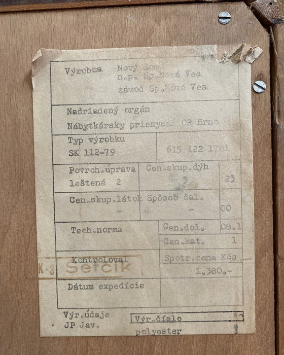 Image 1 of Kleiderschrank 1971 von František Mezulánik für Novy Domov Modell 615 122 1781 