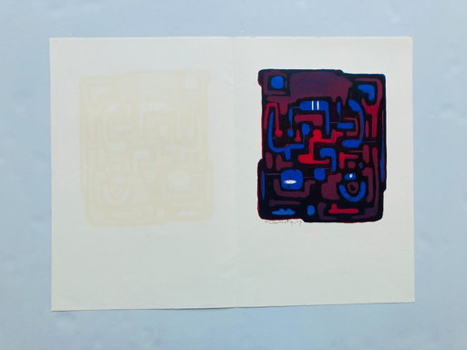 Wim Motz - Alte Litho - 1957