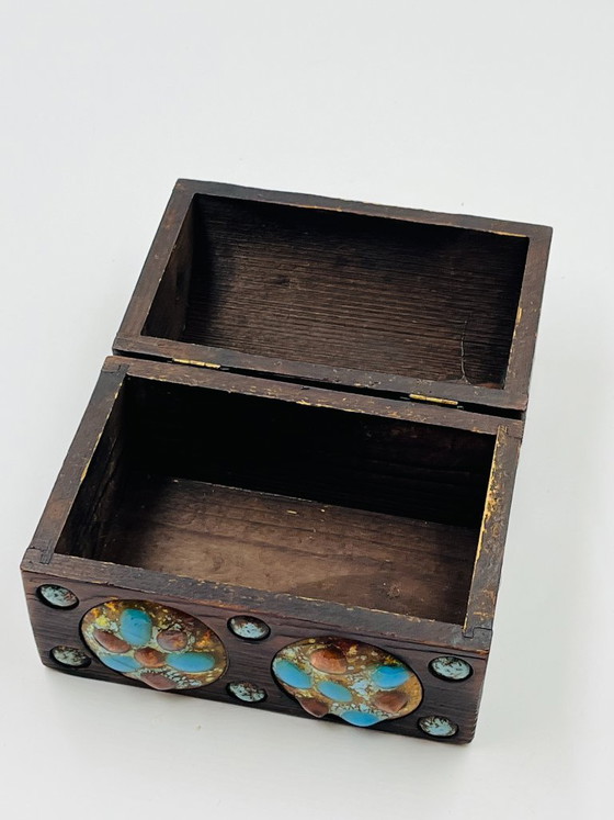 Vintage Capo Esmaltes Treasure Box - Spain 1970 – Decorative Objects, Copper, Wood (photo 6 of 14)