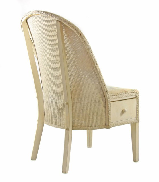 Image 1 of Sedia in stile Lloyd Loom Studio con cassetto