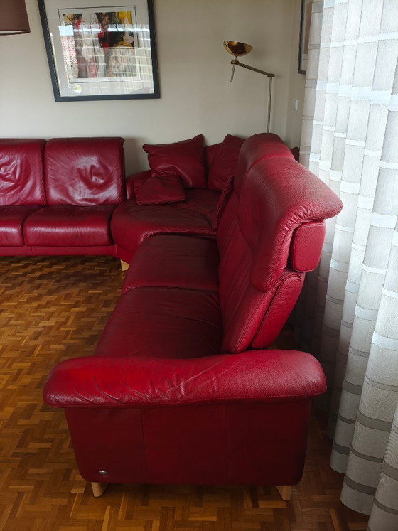 Image 1 of Stressless Paradise woonkamerset – Leder Bordeauxrood - Ekornes