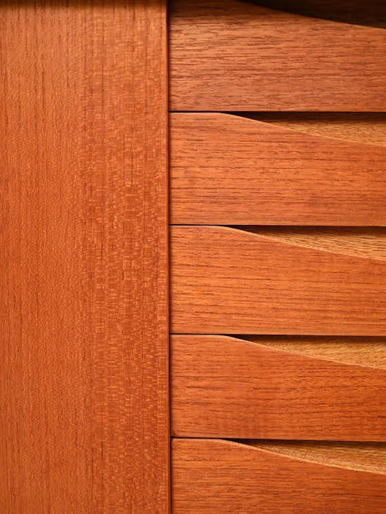 Image 1 of Credenza in teak con libreria integrata di Brantorps