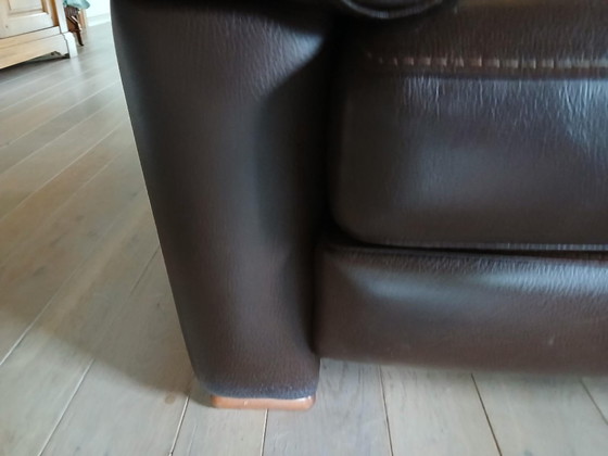 Burov French Design 2-seater and 3-seater set – Sofas, Leather, Wood (photo 7 of 12)