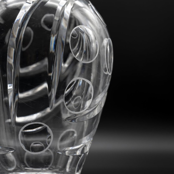 Image 1 of Erich Jachmann para WMF - Jarrón de cristal "Olive Cut", ca. 1960