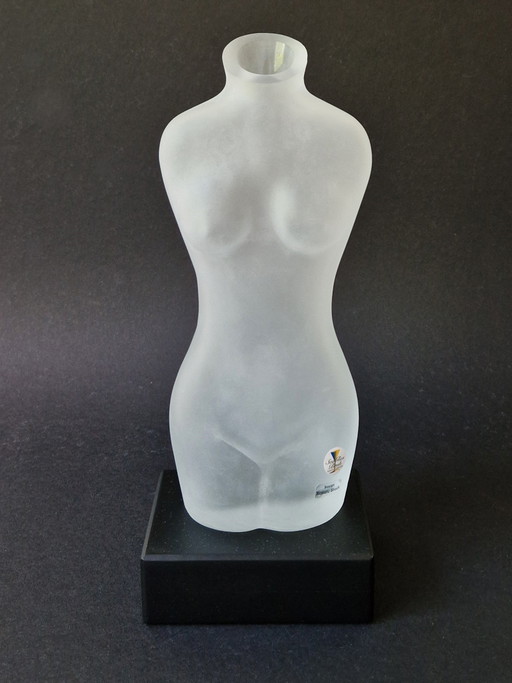 Sea Glasbruk - Female Torso By Renate Stock On Wooden Pedestal