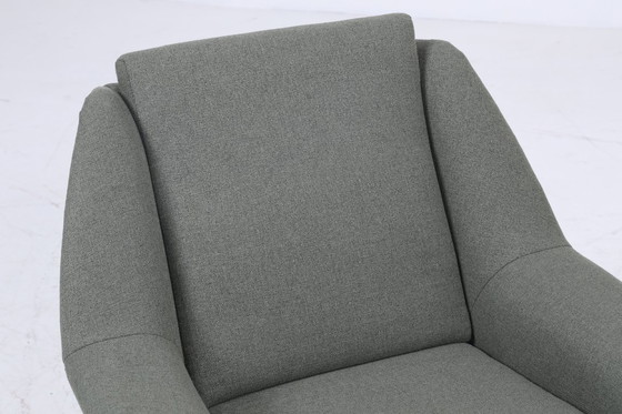 Image 1 of 2 Vintage Armlehnsessel von Wilhelm Knoll für Cassina  60er Jahre | Design Mid Century Stuhl Olivgrün Retro Holz  70er #08-18