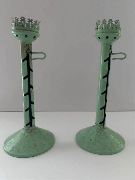 Image 1 of 2 Bauhaus Windlichten Kandelaars Kandelaars Marianne Brandt Ruppel Ruppelwerke