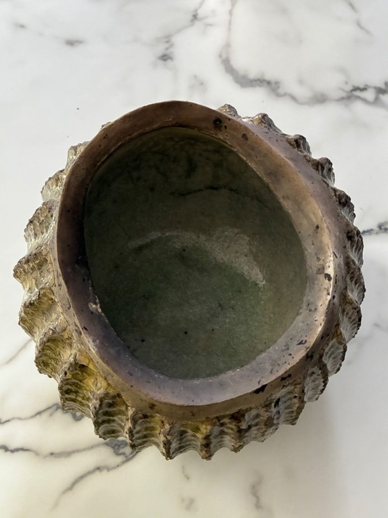 Image 1 of Raku-Seeigel-Pflanztopf