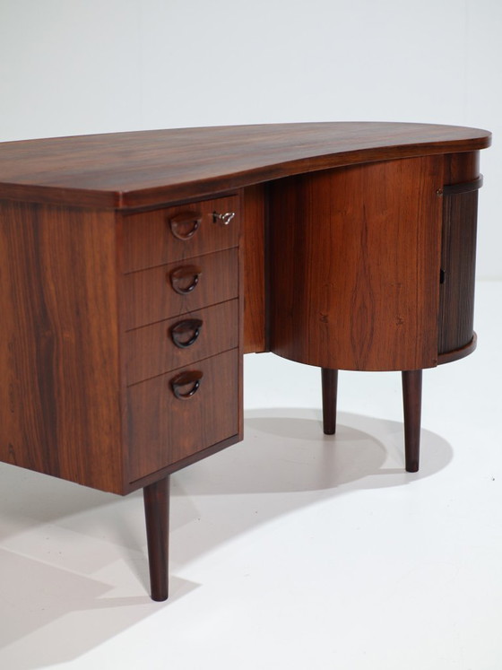 Kai Kristiansen Schreibtisch mit Bar Modell 54 Kidney Palisander – Wood (photo 11 of 19)