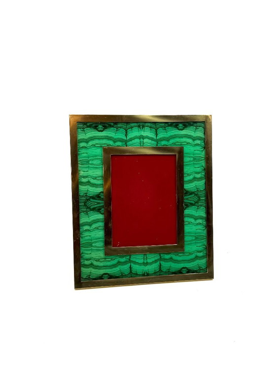 Cornice in finto malachite Mid-century, Italia anni '70 – Cornici, Ottone (photo 2 of 11)