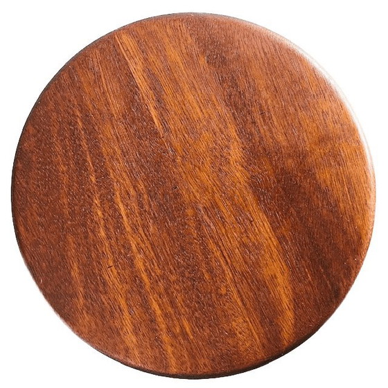 Image 1 of Vintage Mid-Century französischer gedrechselter Pflanzenständer aus Massivholz im Barley Twist-Stil, 1960er Jahre