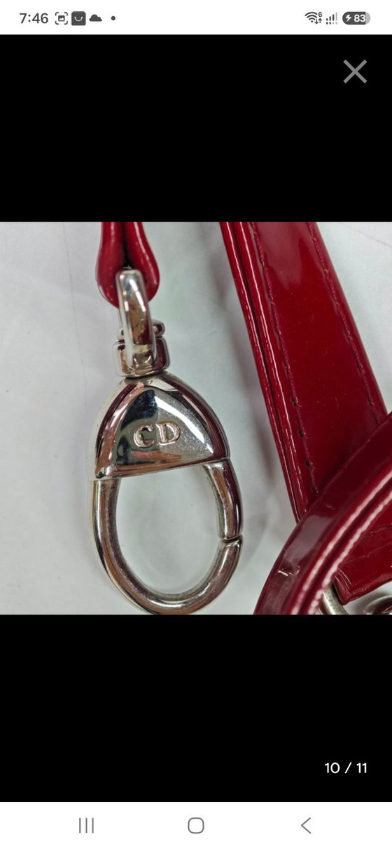 Image 1 of Christian Dior Lady Dior Medium Kirschrot